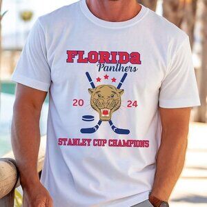 Florida Panthers Stanley Cup Champions 2024 Hockey Shirt NHL Fan Gift Tee 79